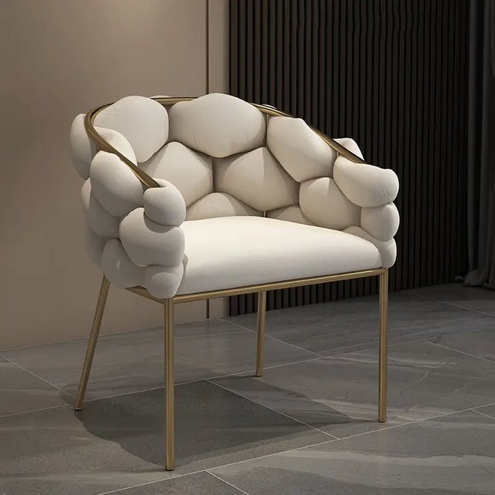 NNEOBA Modern Nordic White Dining Chair-1