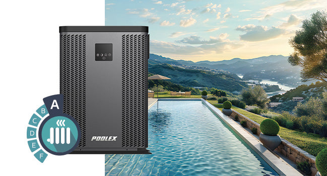 Poolex Silverline Top – Full Inverter poolvärmepump med vertikal ventilation