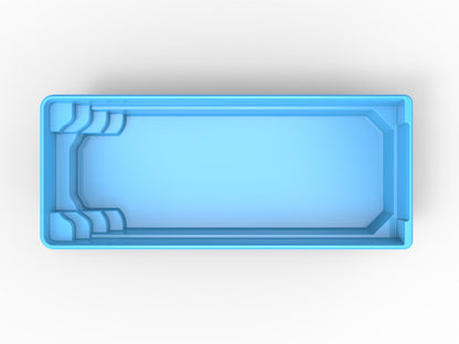 Glasfiberpool Skärsjön 10,00m x 3,75m x 1,50m