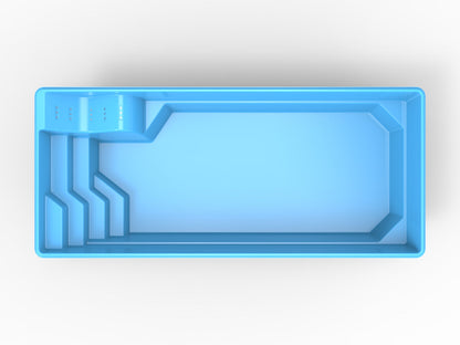 Glasfiberpool Stora Le 7,00m x 3,50m x 1,50m