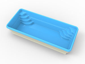 Glasfiberpool Stråken 7,00m x 3,10m x 1,50m