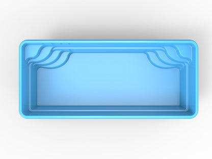 Glasfiberpool Stråken 7,00m x 3,10m x 1,50m