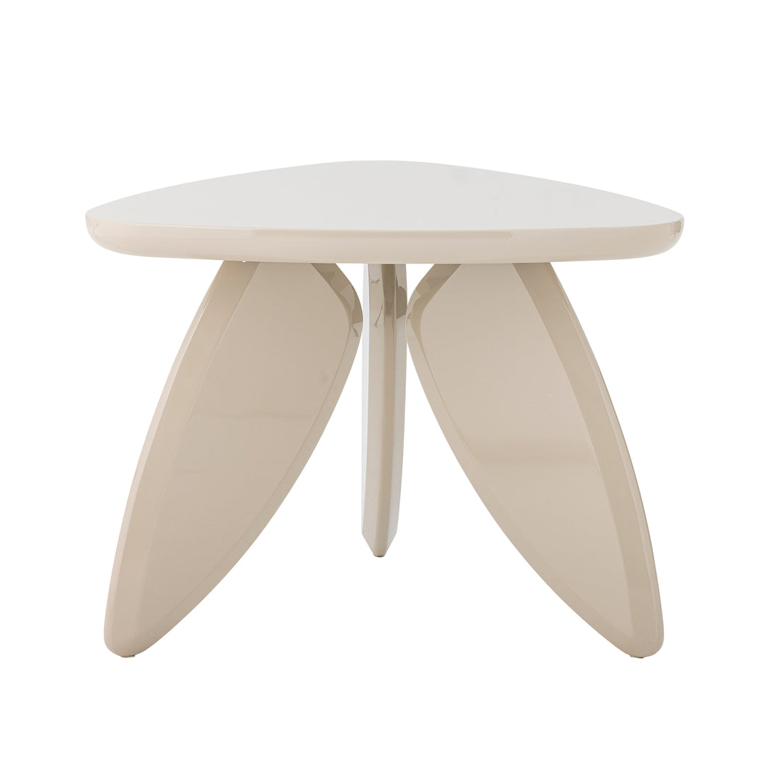 Bloomingville Magia soffbord i beige högglanslackad MDF, 60 cm