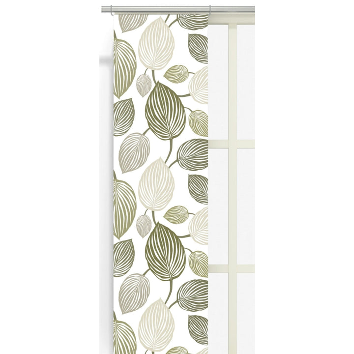 Arvidssons Textil Panelgardin Lyckans Blad 2-pack i olivgrön