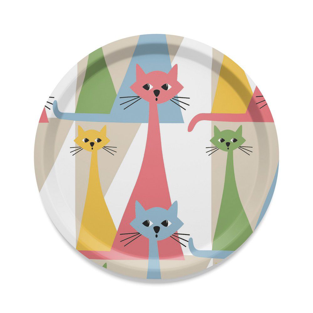 Arvidssons Textil Bricka Kitty Rund Flerfärgad SKU ARV-2675-67-03-99 EAN 7394094272348