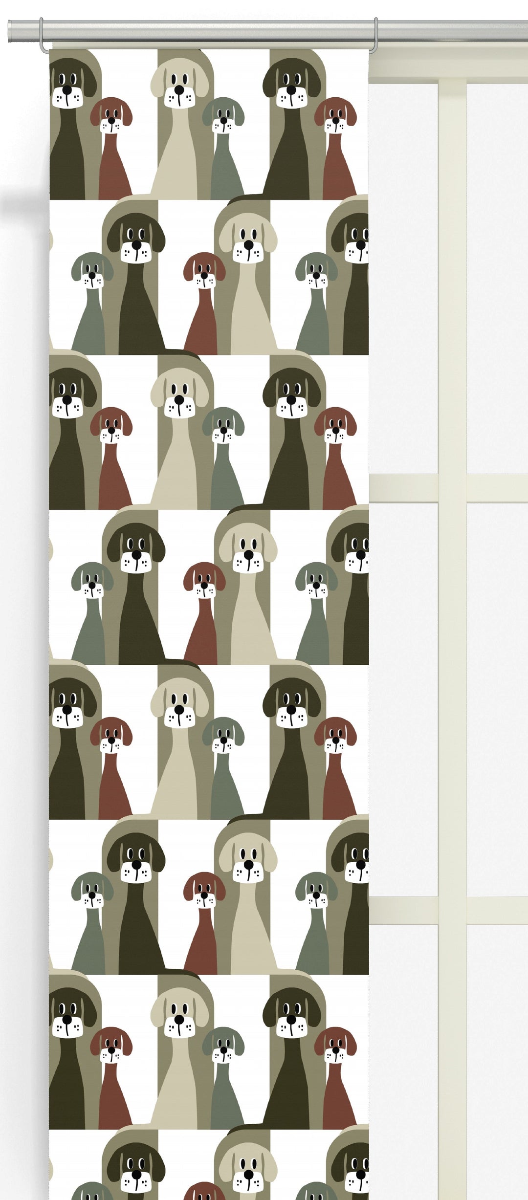 Arvidssons Textil Busters gäng panelgardin i brun/beige