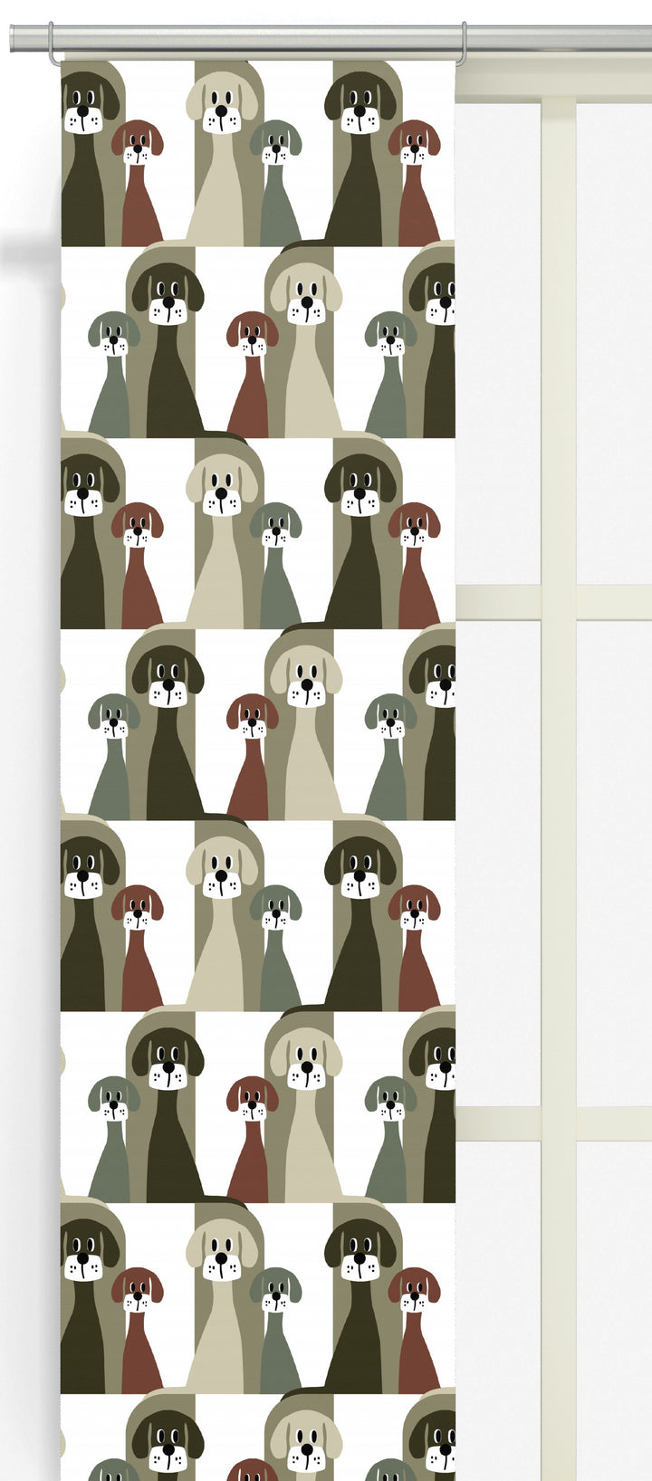 Arvidssons Textil Busters gäng panelgardin i brun/beige