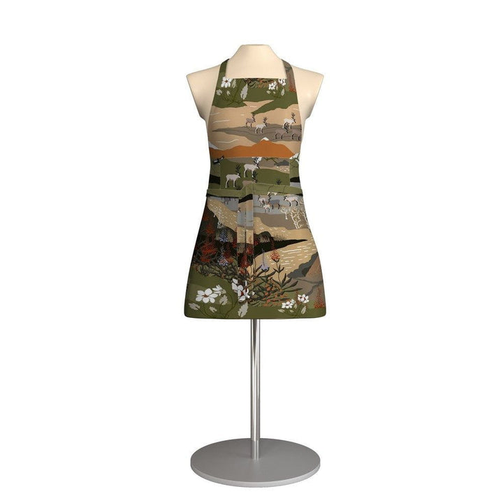 Arvidssons Textil Förkläde Fjällvandring Grön/Beige SKU ARV-2724-53-03-18 EAN 7394094266712