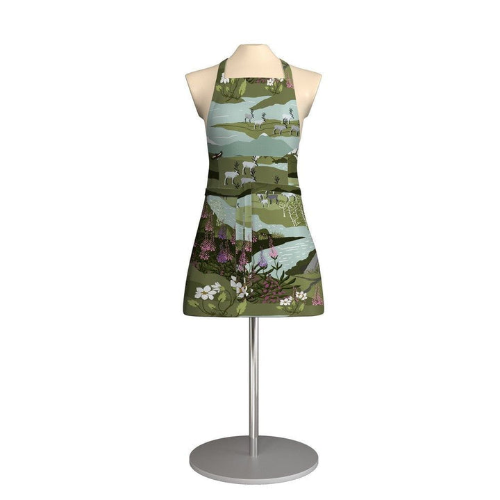 Arvidssons Textil Förkläde Fjällvandring Grön/Turkos SKU ARV-2724-53-03-28 EAN 7394094266729