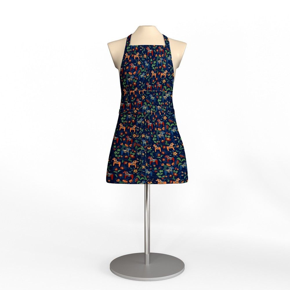 Arvidssons Textil Förkläde Leksand Mini Blå SKU ARV-1823-53-03-10 EAN 7394094248886