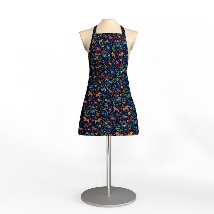 Arvidssons Textil Förkläde Leksand Mini Blå SKU ARV-1823-53-03-10 EAN 7394094248886