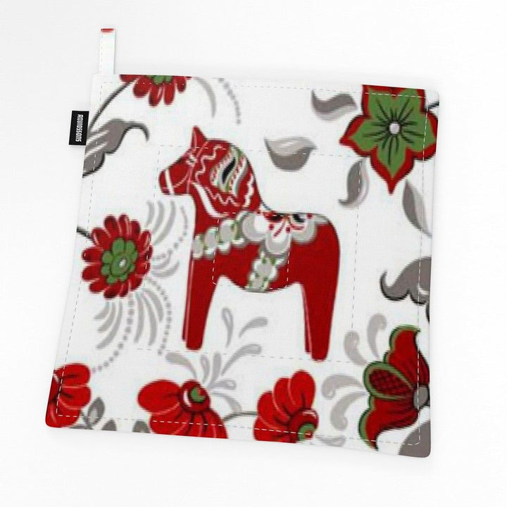 Arvidssons Textil Grytlapp Leksand Offwhite/Röd SKU ARV-3761-52-02-22 EAN 7394094248626
