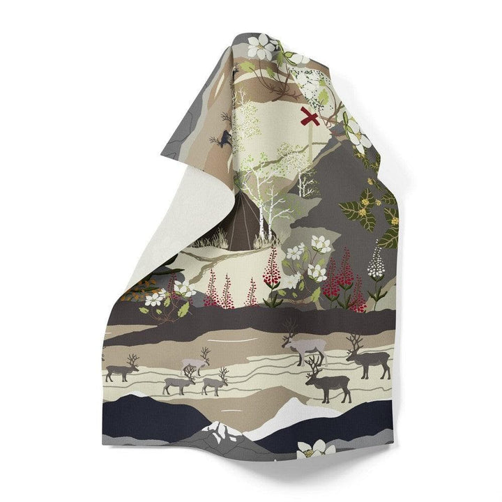 Arvidssons Textil Kökshandduk Fjällvandring Beige SKU ARV-2724-61-01-35 EAN 7394094273383