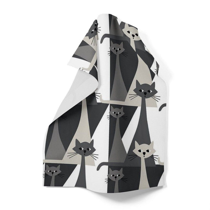 Arvidssons Textil Kökshandduk Kitty Grå SKU ARV-2675-61-01-11 EAN 7394094244710