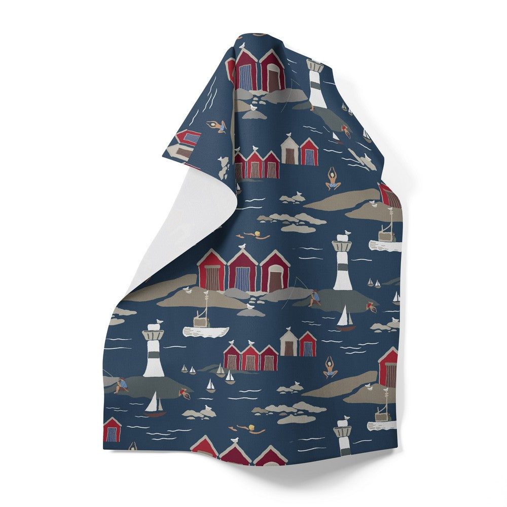 Arvidssons Textil Kökshandduk Kust Blå SKU ARV-2927-61-01-70 EAN 7394094272799