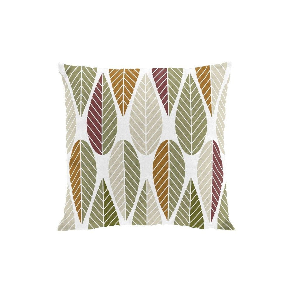 Arvidssons Textil Kuddfodral Blader Grön/Rost SKU ARV-2336-62-01-28 EAN 7394094270191