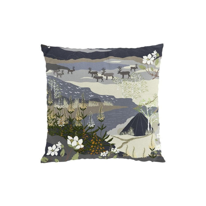 Arvidssons Textil Kuddfodral Fjällvandring Blå SKU ARV-2724-62-01-50 EAN 7394094273413