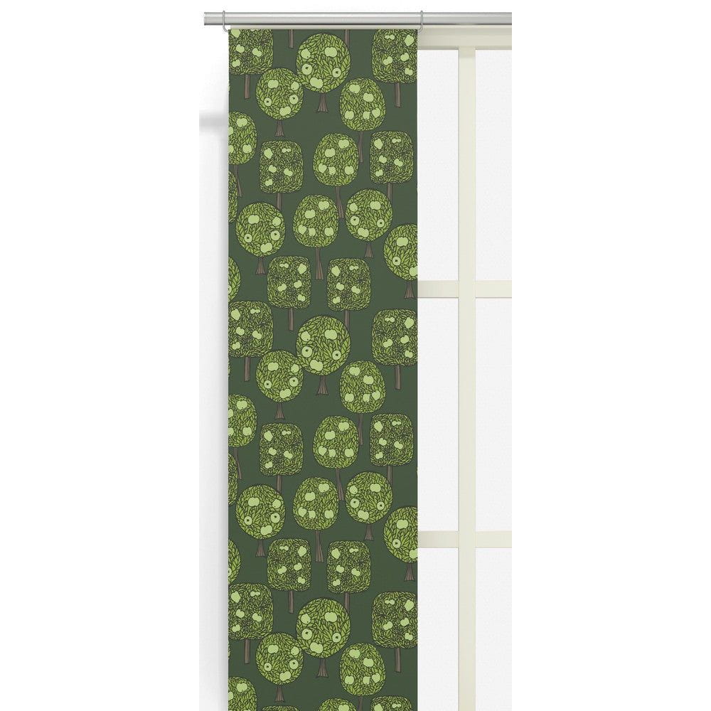 Arvidssons Textil Panelgardin Äppelskogen 2-pack Mörkgrön SKU ARV-2917-09-02-78 EAN 7394094270771