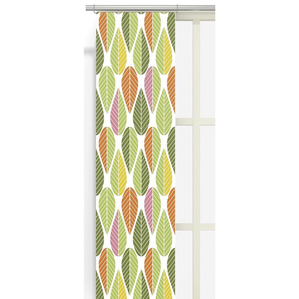 Arvidssons Textil Panelgardin Blader 2-pack Grön/Gul SKU ARV-2336-09-02-08 EAN 7394094270122