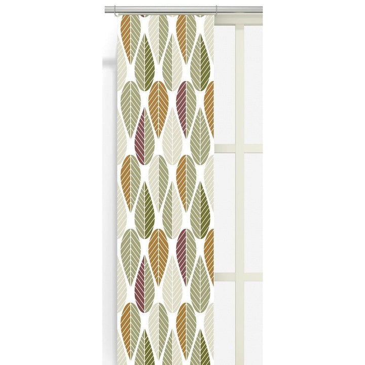 Arvidssons Textil Panelgardin Blader 2-pack Grön/Rost SKU ARV-2336-09-02-28 EAN 7394094270139