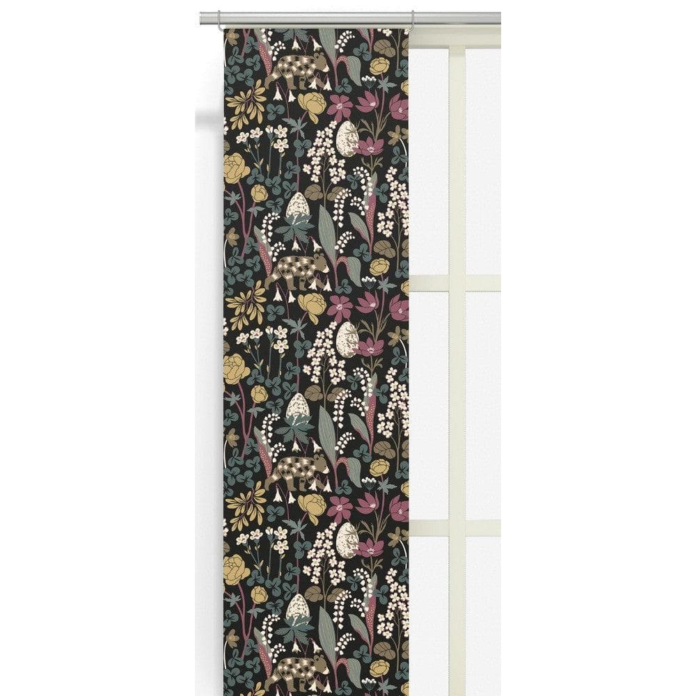 Arvidssons Textil Panelgardin Här Sover Ingen Björn 2-pack Mörkgrön SKU ARV-2960-09-02-78 EAN 7394094274724