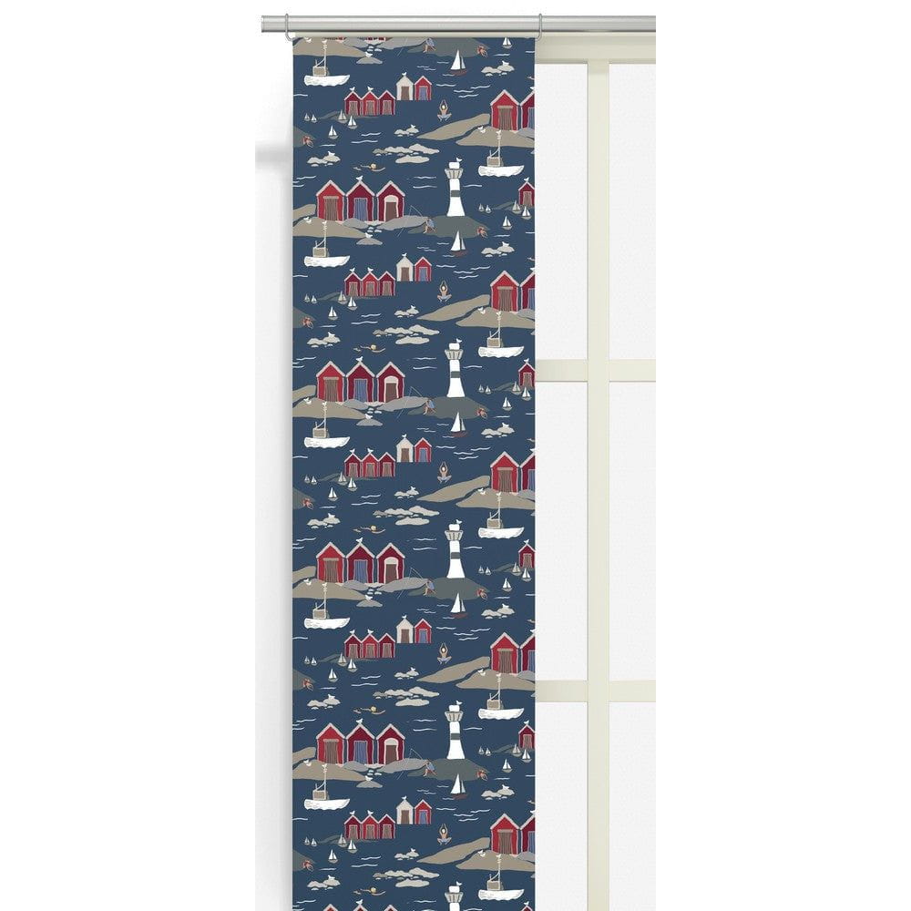 Arvidssons Textil Panelgardin Kust 2-pack Blå SKU ARV-2927-09-02-70 EAN 7394094271488