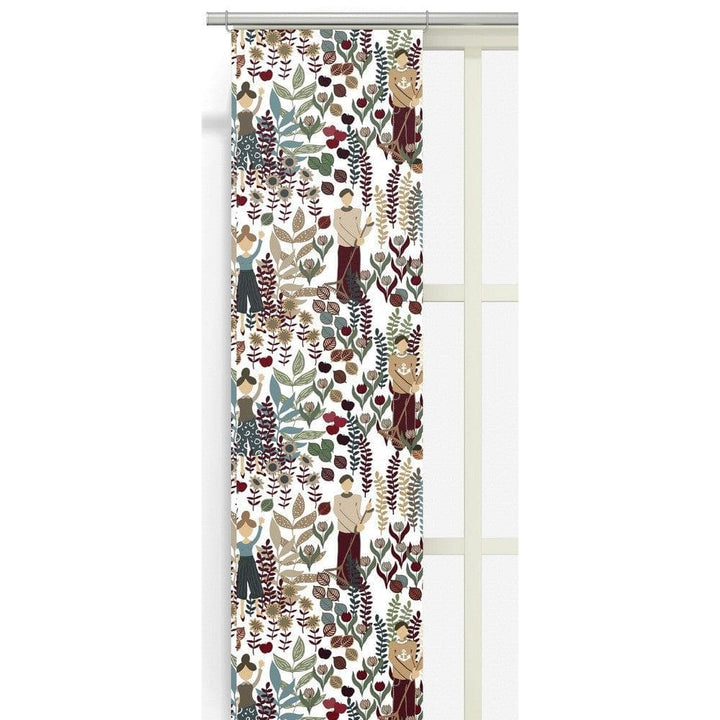Arvidssons Textil Panelgardin Trädgård 2-pack Turkos SKU ARV-2502-09-02-38 EAN 7394094274205