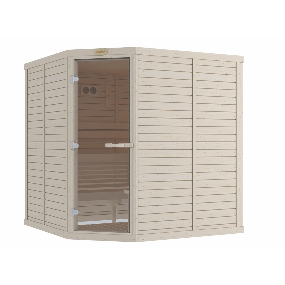 SAWO Indoor Sauna Standard Spruce Corner
