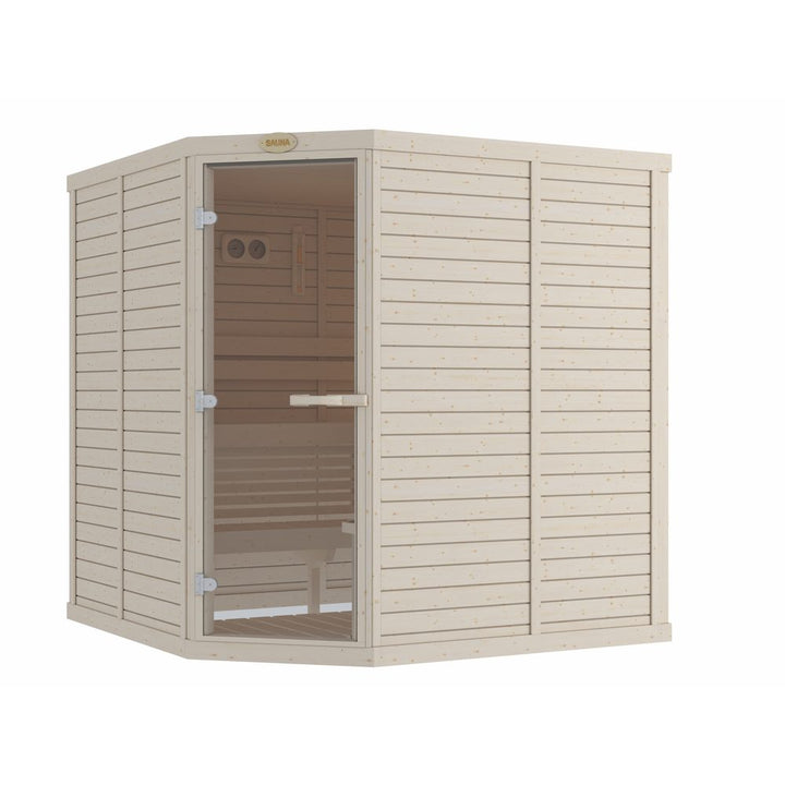 SAWO Indoor Sauna Standard Spruce Corner