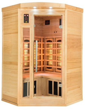Bastu France Sauna Apollon Quartz 2-sitsig vinkel Infraröd