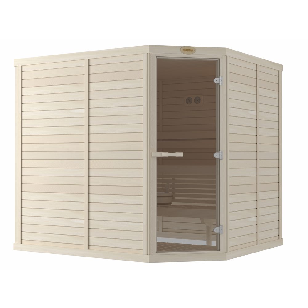 SAWO Indoor Sauna Standard Aspen corner