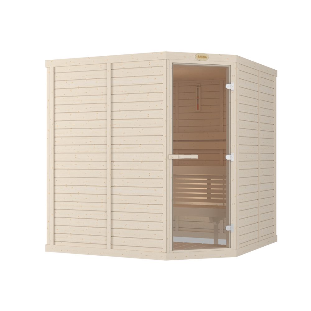 SAWO Indoor Sauna Standard Spruce Corner