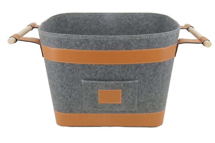 VALO Runa vedkorg – grå filt