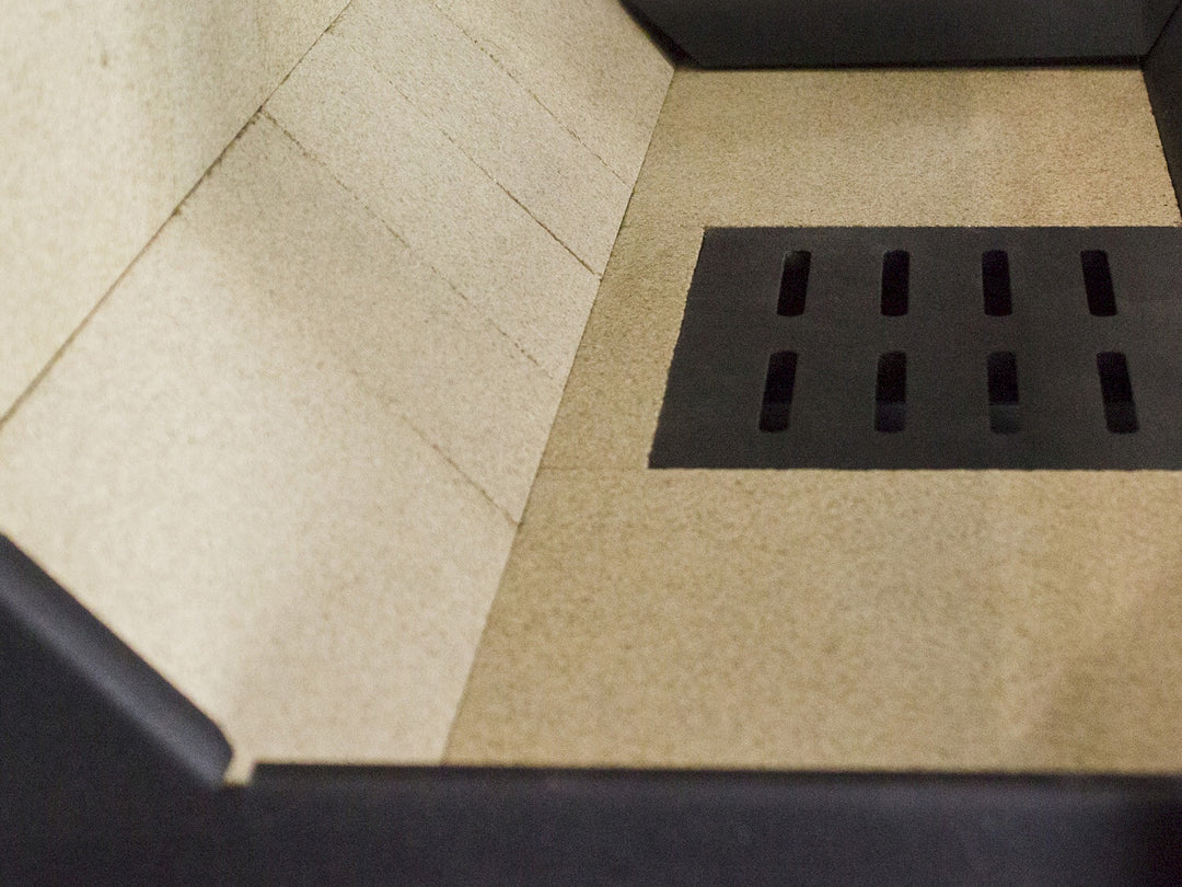 Detalj av Lacunza Adour 800 CLI/CLD kamininsats