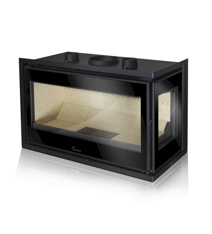 Lacunza Adour 800 CLD kamininsats – höger sidoglas