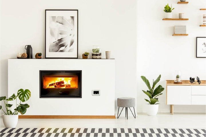 Lacunza Silver 800 Plus kamininsats i miljö