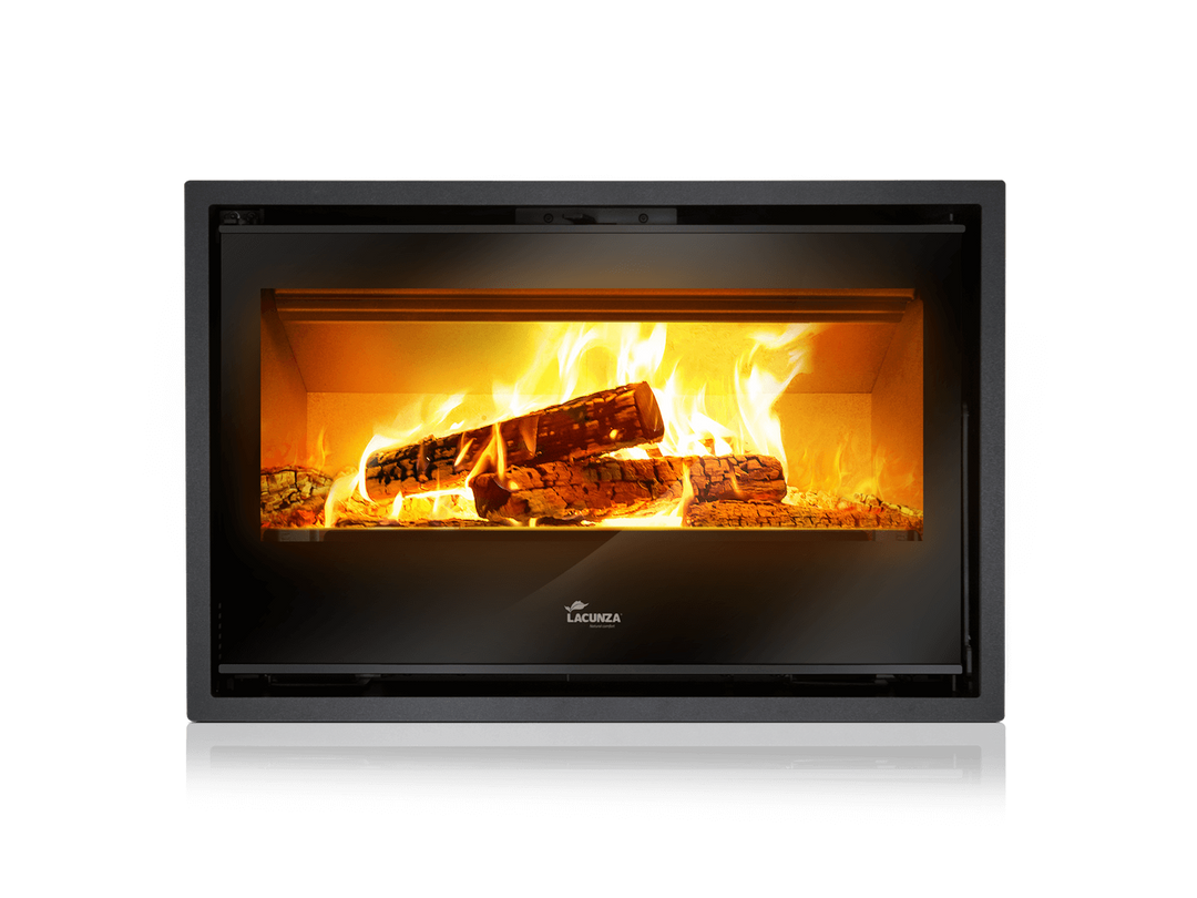 Lacunza Silver 800 Plus kamininsats med eld