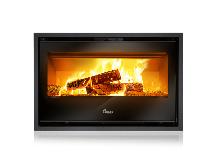 Lacunza Silver 800 Plus kamininsats med eld