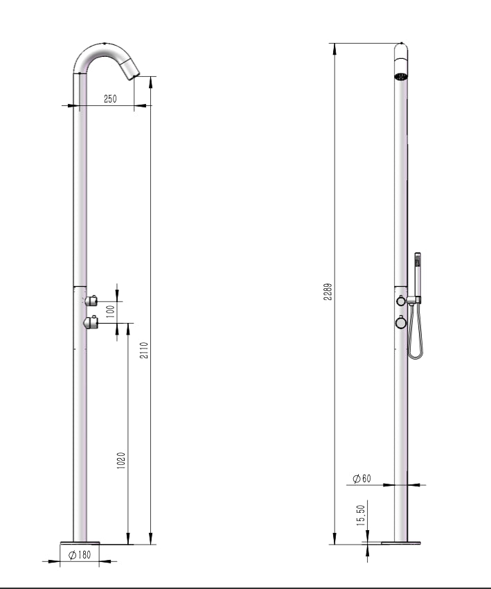 Blue Label Outdoor Shower Special