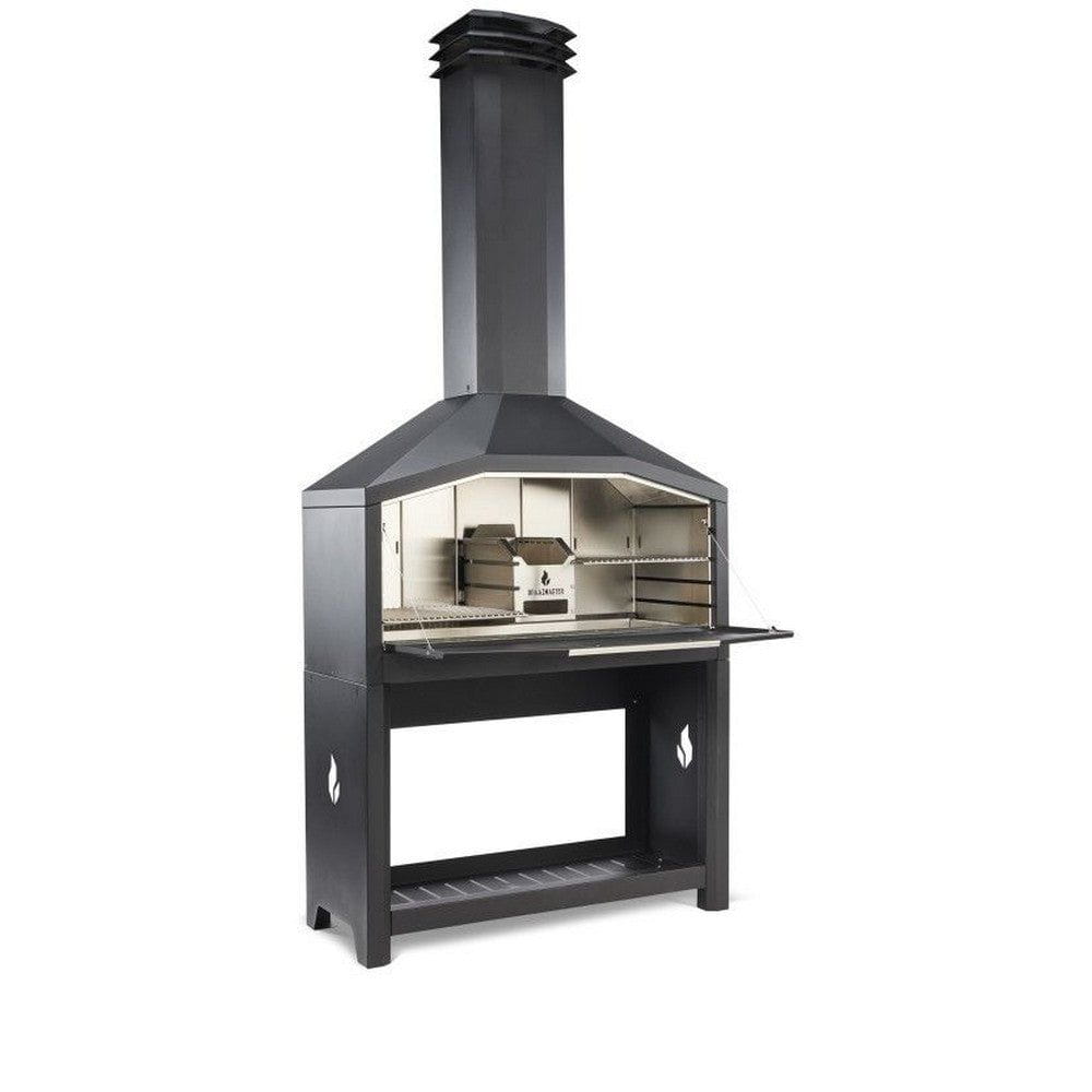 Braaimaster Kolgrill FS Duo Svart / Med skorsten SKU BRA-FS2B EAN 7421125584979
