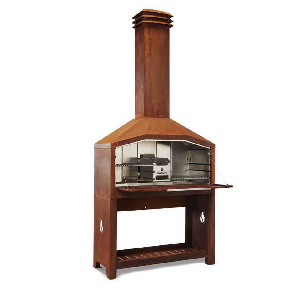 Braaimaster Kolgrill FS Duo Corten / Med skorsten SKU BRA-FS2C EAN 7421125584948