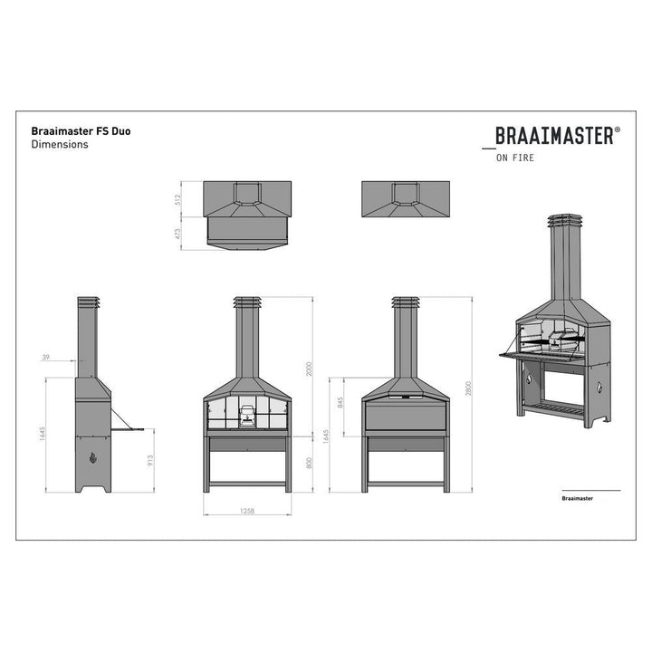 Braaimaster Kolgrill FS Duo SKU EAN