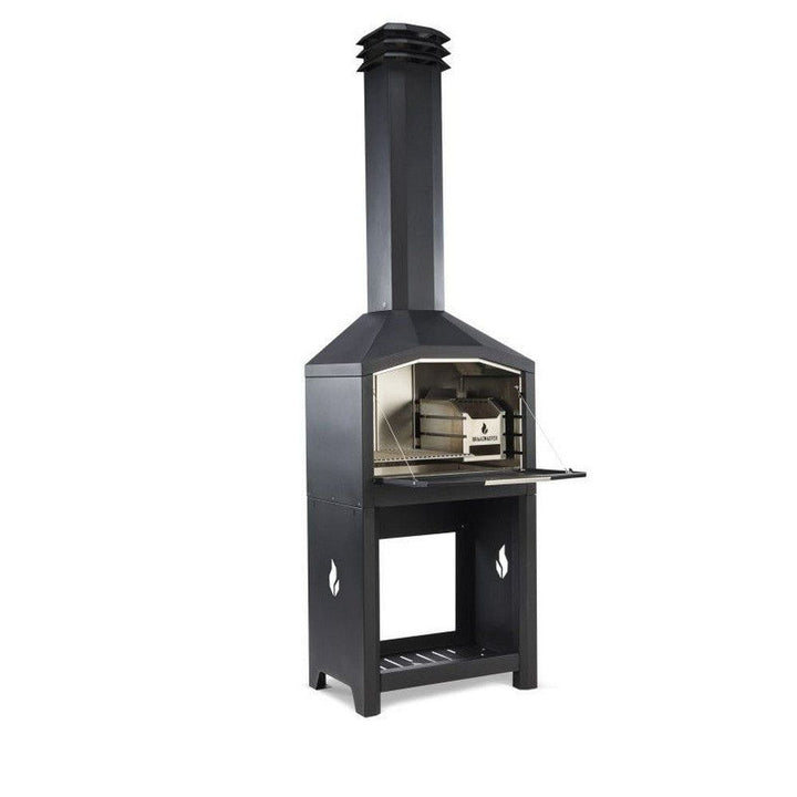 Braaimaster Kolgrill FS Single Svart / Med skorsten / Med stativ SKU BRA-FS1B EAN 7421128173224