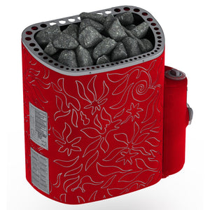 SAWO Electric Sauna Heater Dragonfire Scandifire Red 3-Phase 1-Phase