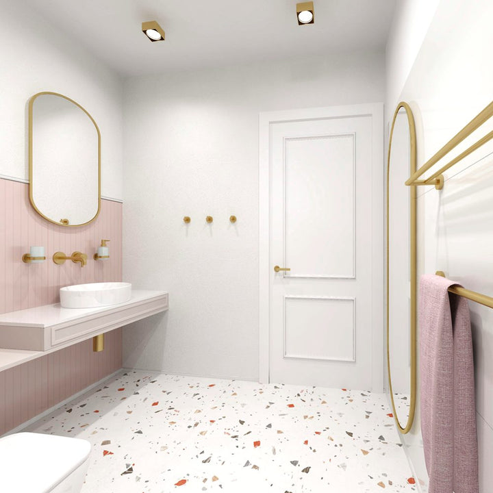 Duschbyggarna Towel Rail Brass Swivel Double