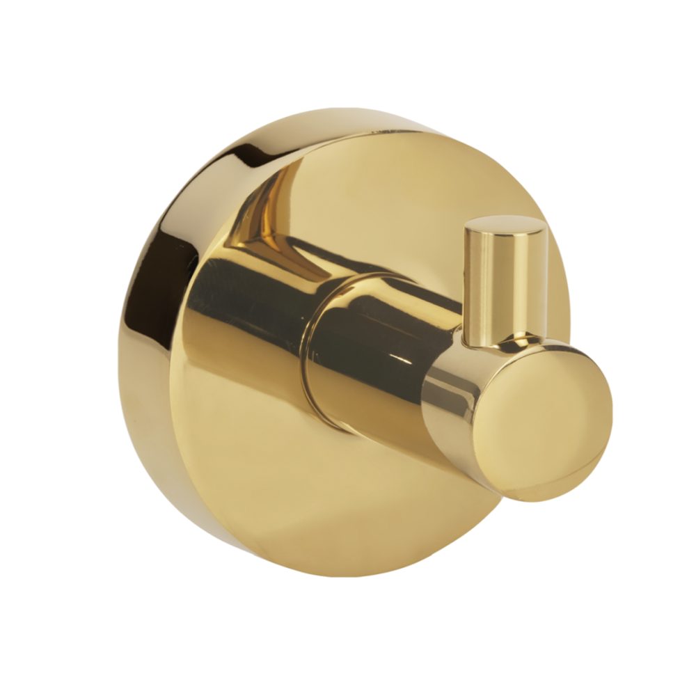 Duschbyggarna Single Towel Hook Gold