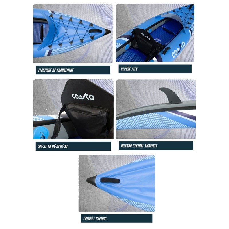 Kajak Coasto Lotus 2 sittplatser 410 cm