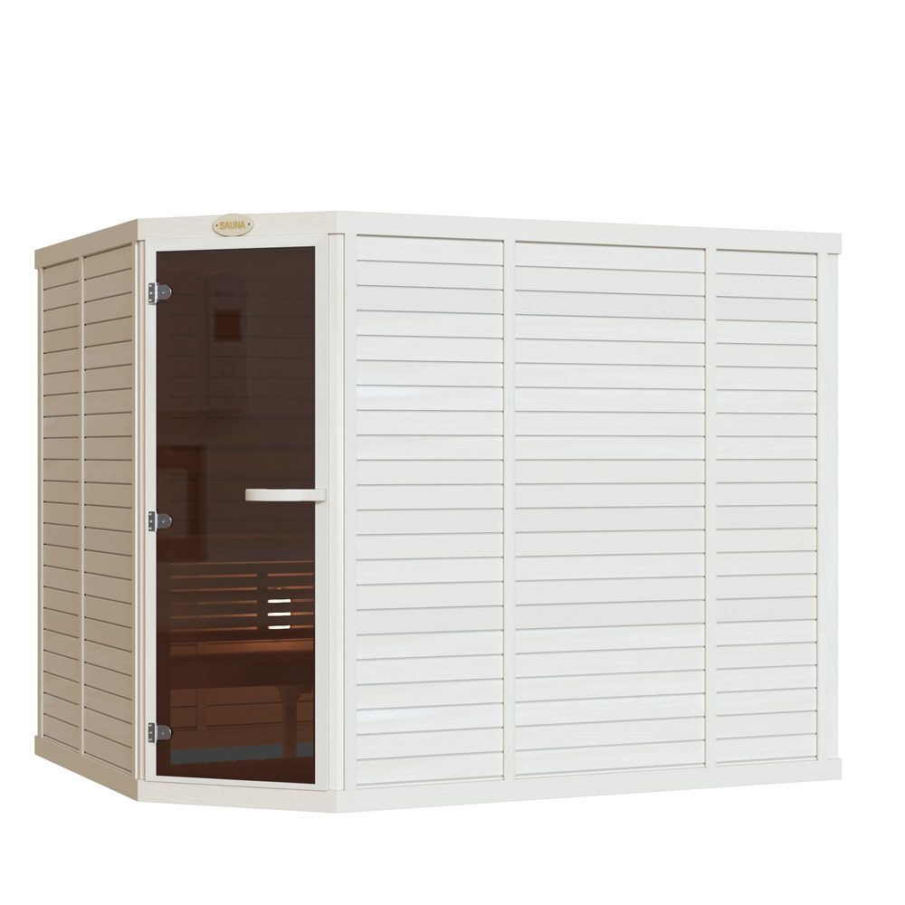 SAWO Indoor Sauna Standard Aspen corner