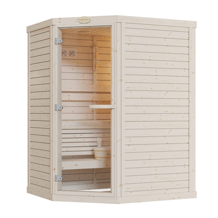 SAWO Indoor Sauna Standard Spruce Corner