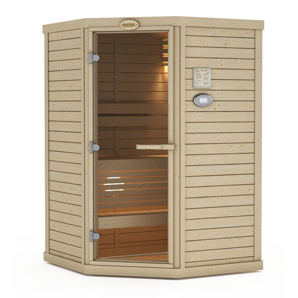 SAWO Indoor Sauna Standard Spruce Corner
